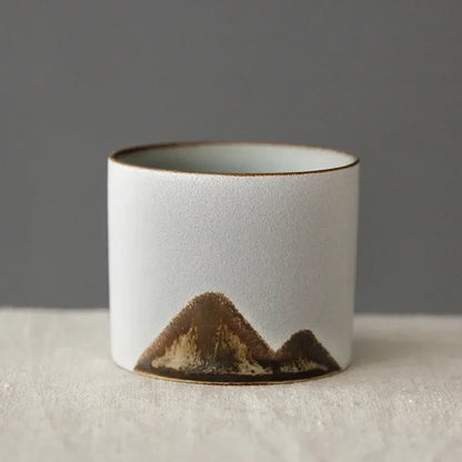 50ml/55ml Hand drawn mountain shape teacup Retro Ceramic Tea cup Kung Fu Tea Set Coffee Cup Small Water Cup Porcelain Teaware