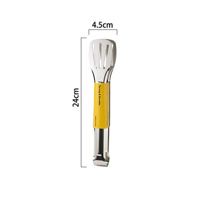 Stainless Steel Frying Shovel Clip Multifunctional Steak BBQ Tongs Frying Fish Spatula Clip Bread Clip Household Kitchen Tool