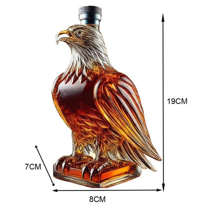 Eagle Liquor Decanter Dad Husband Glass Whiskey Decanter Bottle Exquisite Eagle Liquor Bottle Fun Home Decoration for Holidays