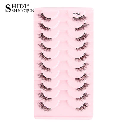 New Half Eyelashes False Lashes 5/10 Pairs 3D Mink Lashes Natural Eyelash Extension Cat Eye Eyelashes Makeup faux Cils maquiagem