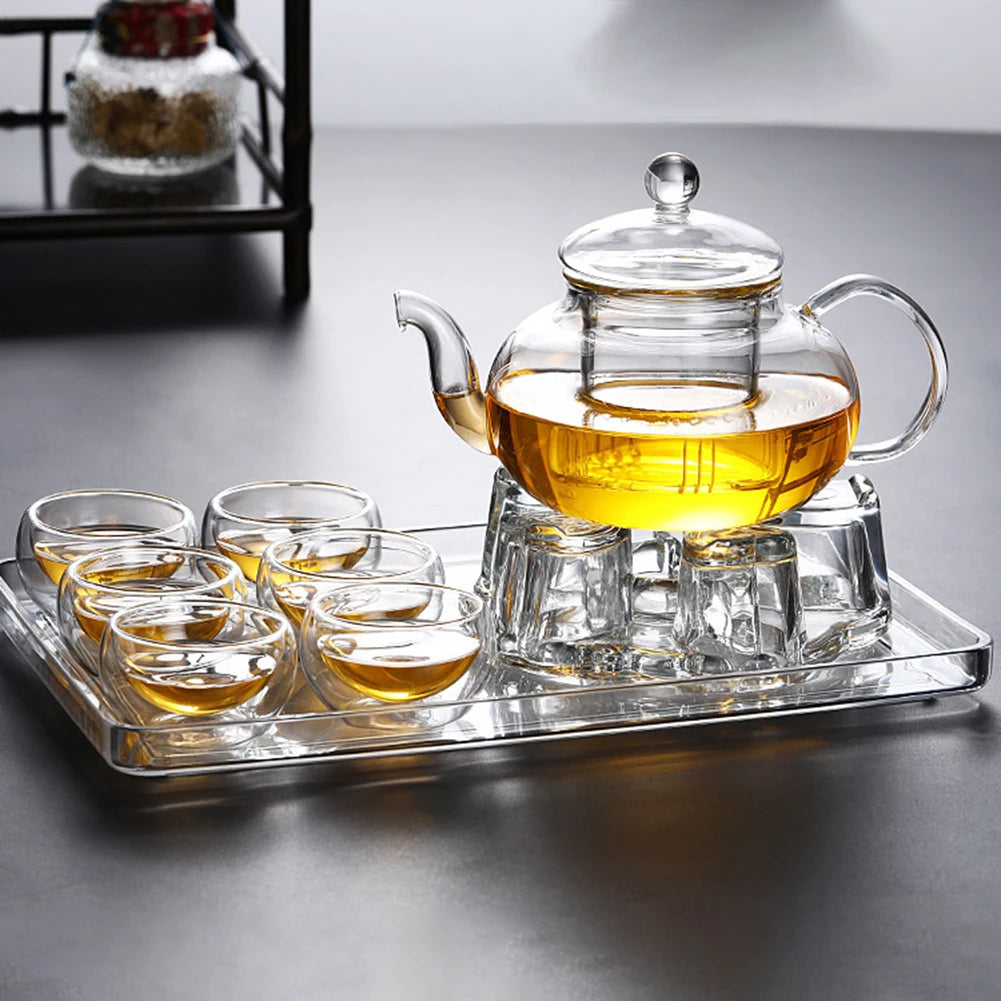50ml 1/6pcs Double Wall Glass Mug Heat Resistant Handle Coffee Milk Juice Water Cup Bar Drinkware Coffeeware Lover Gift Kitchen