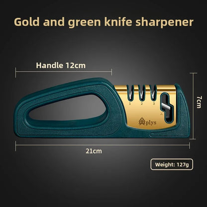 4 Stage Diamond Knife Sharpener Professional Manual Sharpening Tool with Non-Slip Base for Kitchen Knives ScissorsHousehold Tool