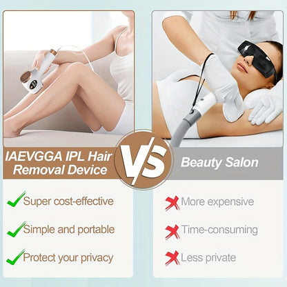 IPL Hair Removal Device, Suitable For Women And Men. IPL Device For Hair Removal, Almost Painless And With Lasting Effects. 9 Modes And Automatic Flashing. For Quick Full-body Hair Removal At Home. The Perfect Gift For New Ye